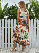 Carregar imagem no visualizador da galeria, Vestido Longo Boho com Estampa de Plantas