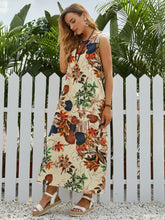 Carregar imagem no visualizador da galeria, Vestido Longo Boho com Estampa de Plantas