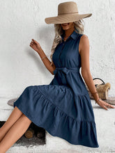 Carregar imagem no visualizador da galeria, Vestido com Babado na Barra e Cinto