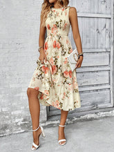 Carregar imagem no visualizador da galeria, Vestido Longo Floral com Babados - Estilo Boho Feminino