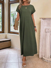 Carregar imagem no visualizador da galeria, Vestido Longo de Túnica com Manga Morcego