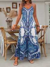Carregar imagem no visualizador da galeria, Vestido Longo Regata Estampado Boho com Alças Finas - Plus Size