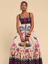 Carregar imagem no visualizador da galeria, Vestido Longo Estampa Tropical, Estilo Casual de Férias