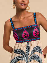 Carregar imagem no visualizador da galeria, Vestido Longo Estampa Tropical, Estilo Casual de Férias