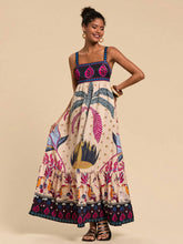 Carregar imagem no visualizador da galeria, Vestido Longo Estampa Tropical, Estilo Casual de Férias