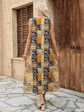 Carregar imagem no visualizador da galeria, Vestido Longo Boho Estampado de Retalhos com Bolsos - Verão