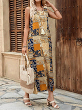 Carregar imagem no visualizador da galeria, Vestido Longo Boho Estampado de Retalhos com Bolsos - Verão