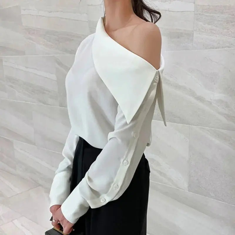 Blusa Feminina Gola Assimétrica - Zarvane -