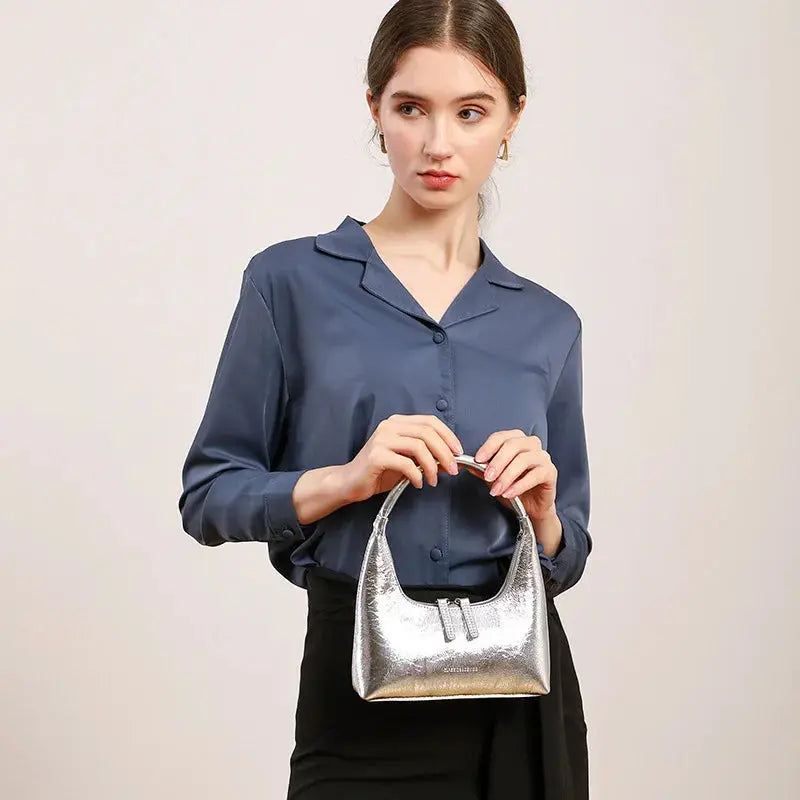Bolsa Baguete Couro Legítimo Liz - Zarvane -
