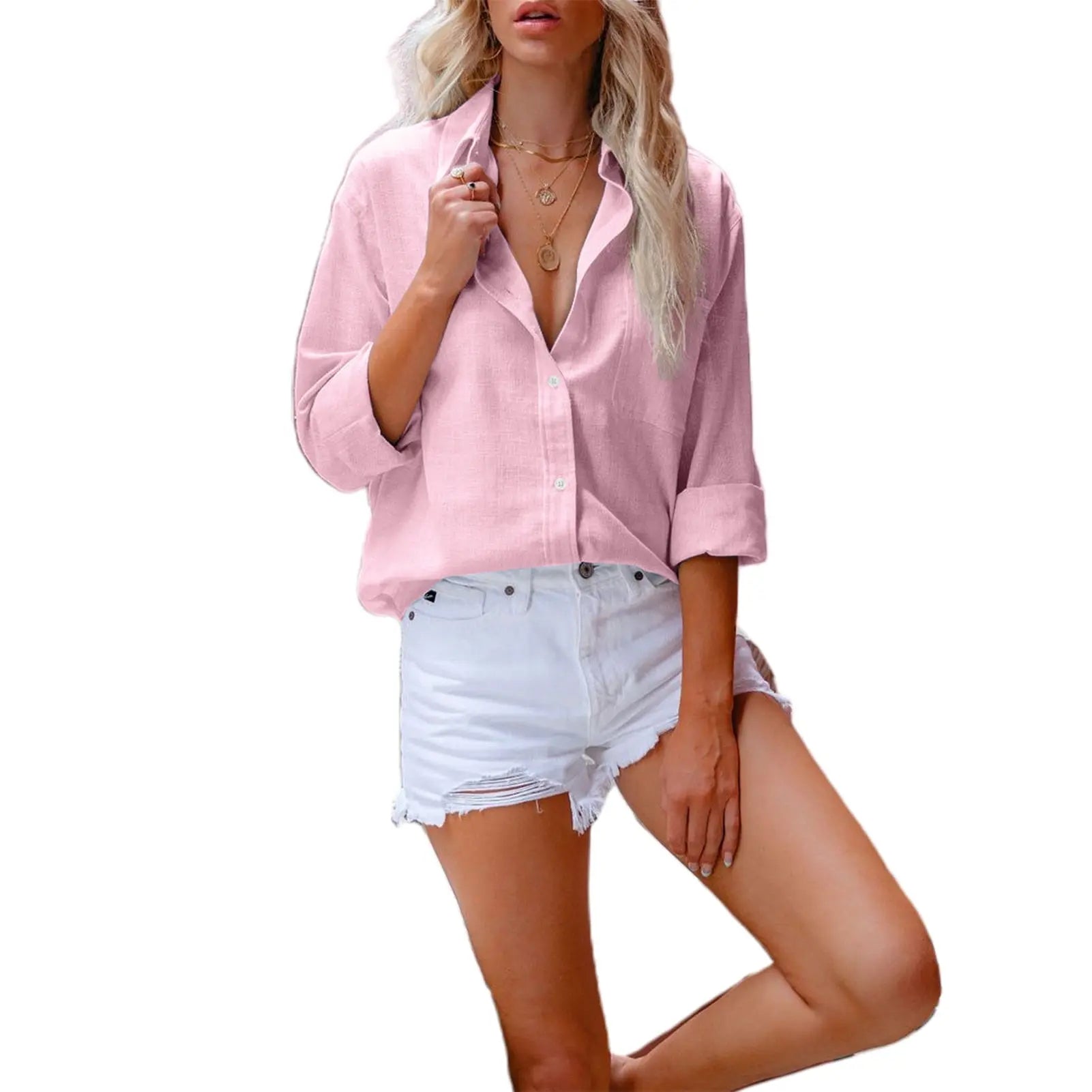 Camisa de Linho Manga Longa