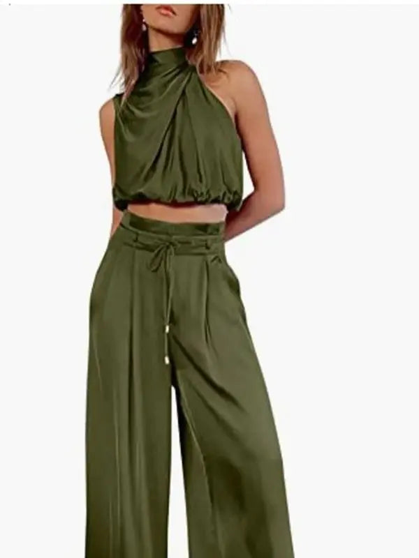Conjunto Shakira: Elevando Seu Estilo, Definindo Sua Elegância - Verde-exército-XXG - HumArraso