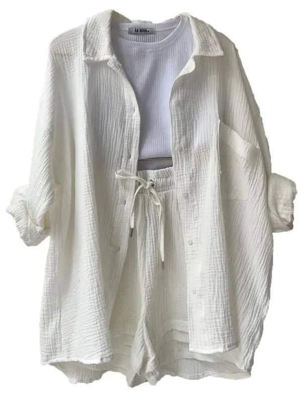 Conjunto Verão 2 peças - Branco-gelo-XXG - HumArraso