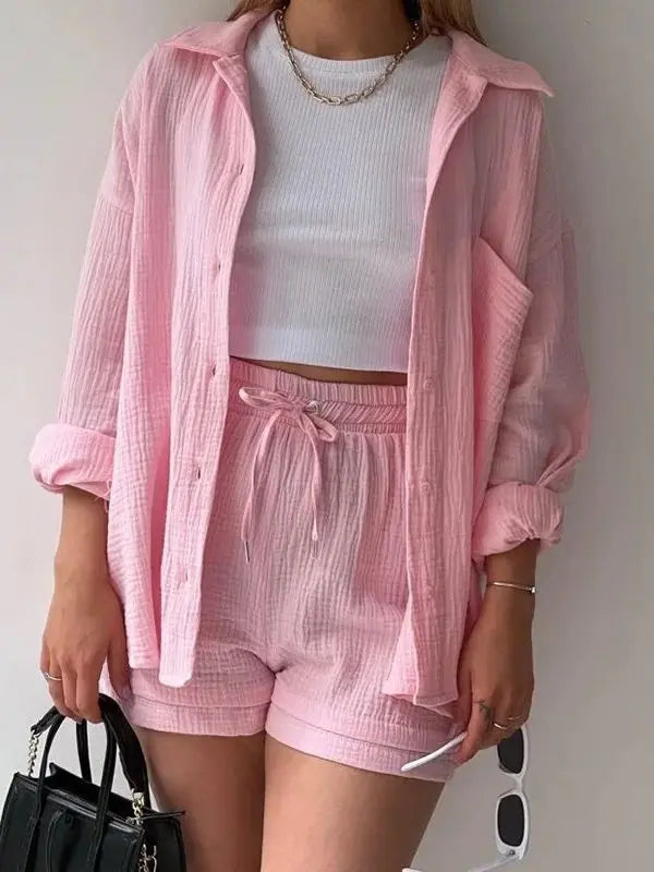 Conjunto Verão 2 peças - Rosa-XXG - HumArraso