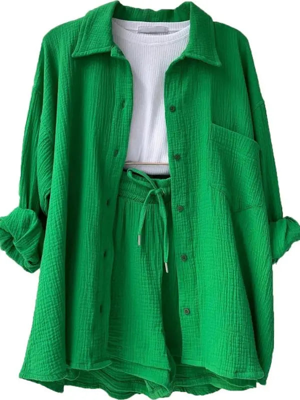Conjunto Verão 2 peças - Verde-XXG - HumArraso