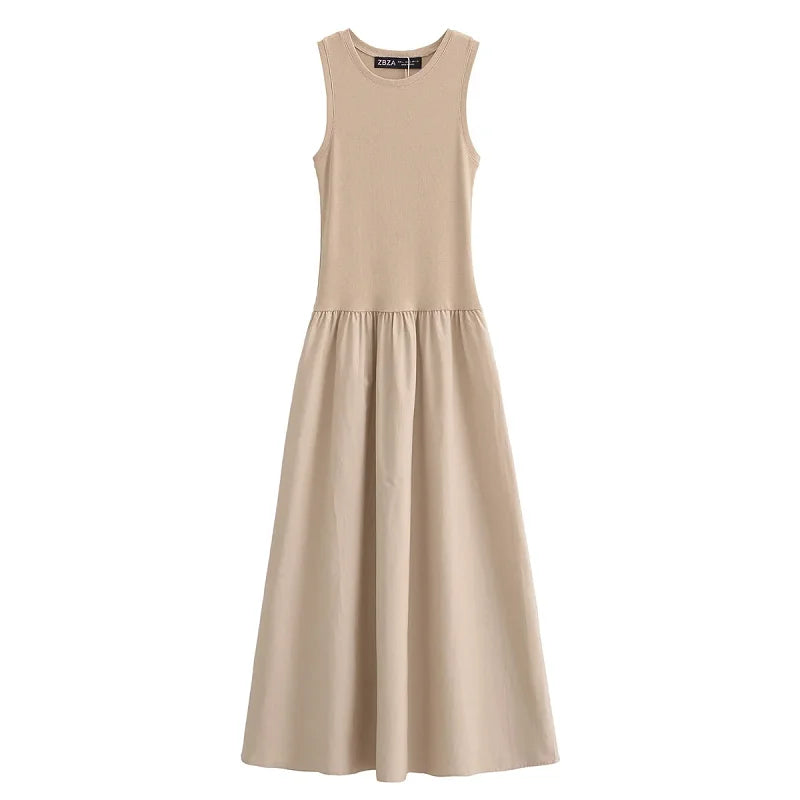 Vestido Longo Sem Mangas Alessandra