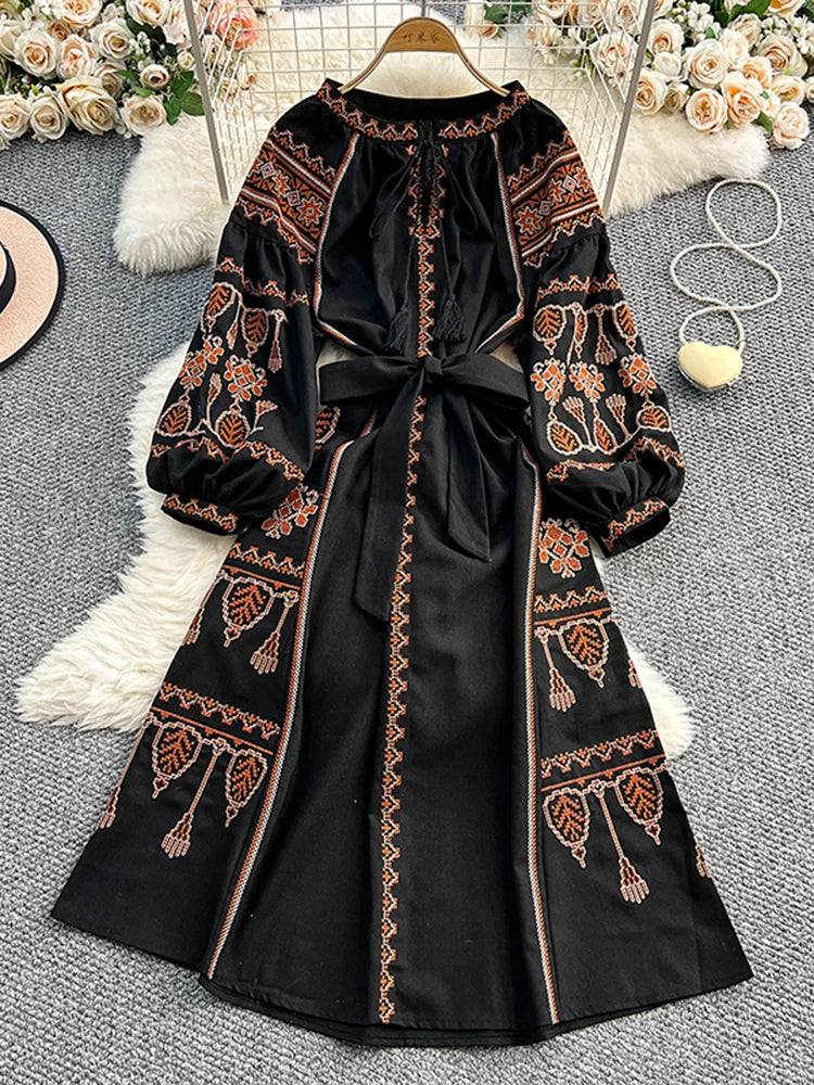 Vestido Boêmio Retrô Dionísia