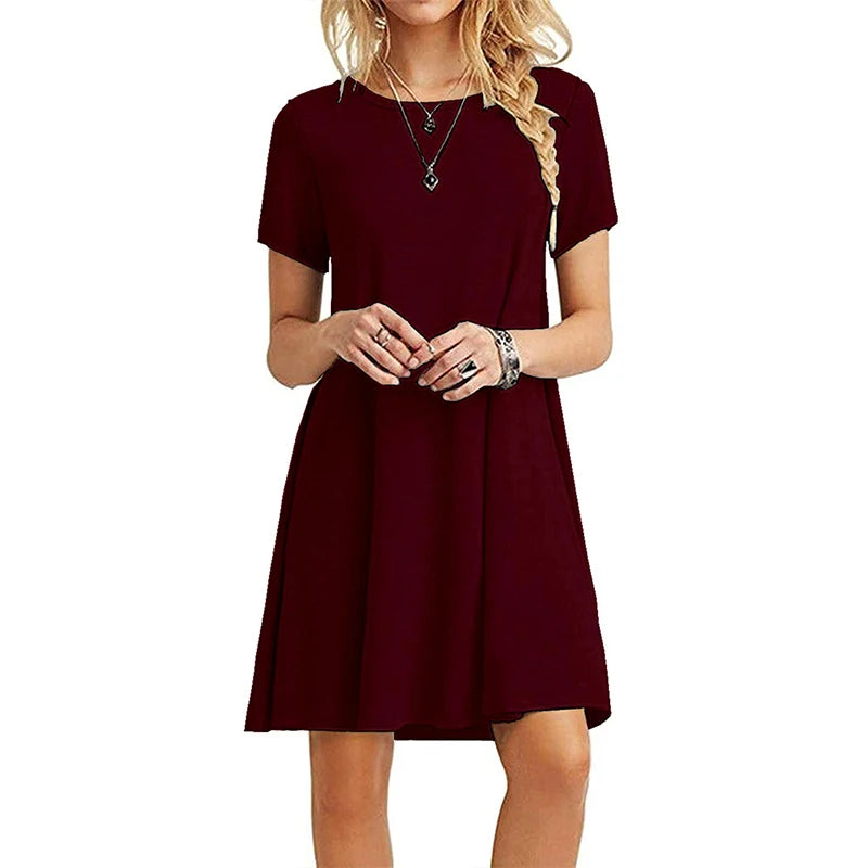 Vestido Curto com Manga Curta Jacinta