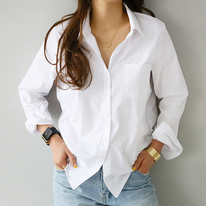 Camisa Feminina Manga Longa Casual Social HumArraso