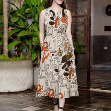 Carregar imagem no visualizador da galeria, Vestido Longo Estampado Noeli