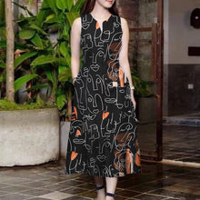 Carregar imagem no visualizador da galeria, Vestido Longo Estampado Noeli
