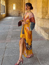 Carregar imagem no visualizador da galeria, Vestido Longo Estampado Celeste