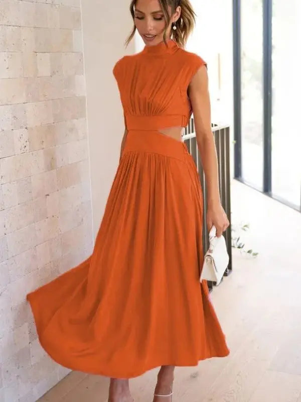 Vestido Anne Cropped + Saia Confortável e Elegante - Laranja-XG - HumArraso