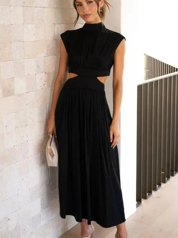 Vestido Anne Cropped + Saia Confortável e Elegante - Preto-XG - HumArraso