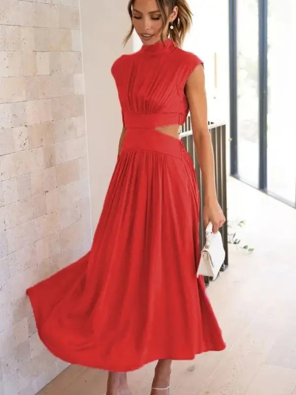 Vestido Anne Cropped + Saia Confortável e Elegante - Vermelho-XG - HumArraso