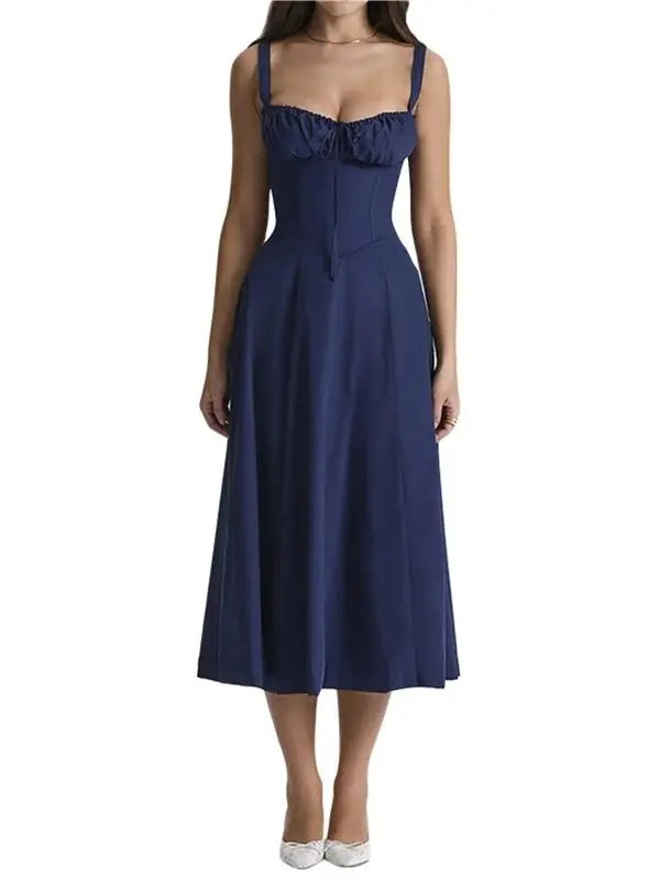 Vestido Bustier Pati - Azul-XG - HumArraso