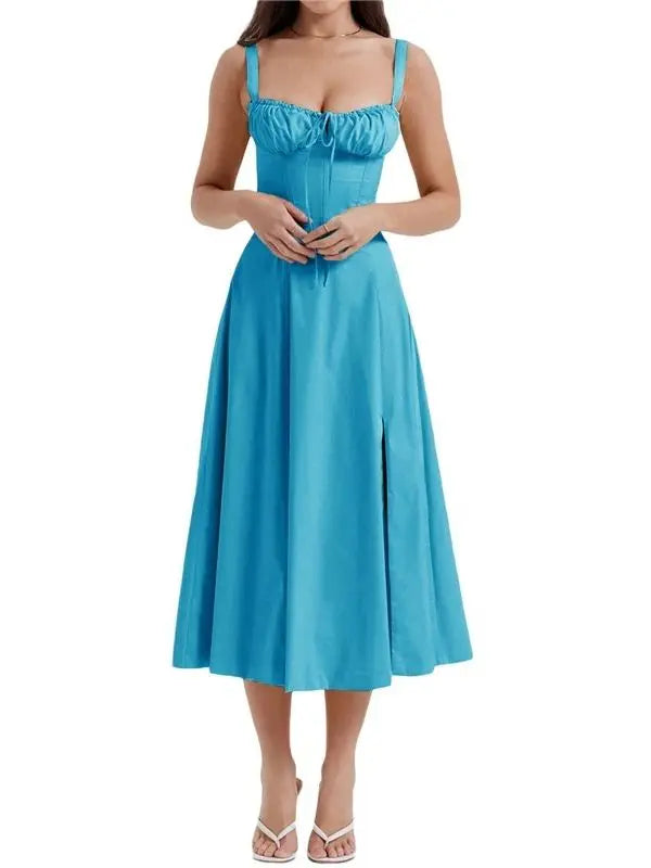 Vestido Bustier Pati - Azul-do-céu-XG - HumArraso