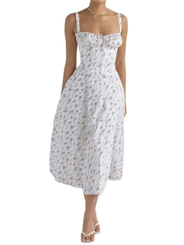 Vestido Bustier Pati - Branco-Floral-XG - HumArraso