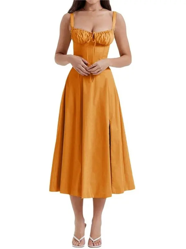 Vestido Bustier Pati - Laranja-XG - HumArraso