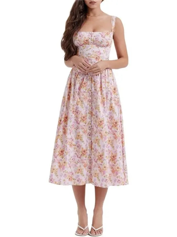 Vestido Bustier Pati - Rosê-Floral-XG - HumArraso