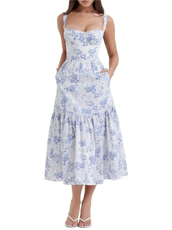 Vestido Bustier Pati - Roxo-Floral-XG - HumArraso