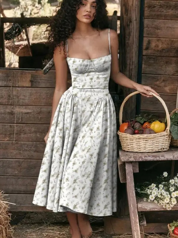 Vestido Bustier Sofia - Branco-floral-XG - HumArraso