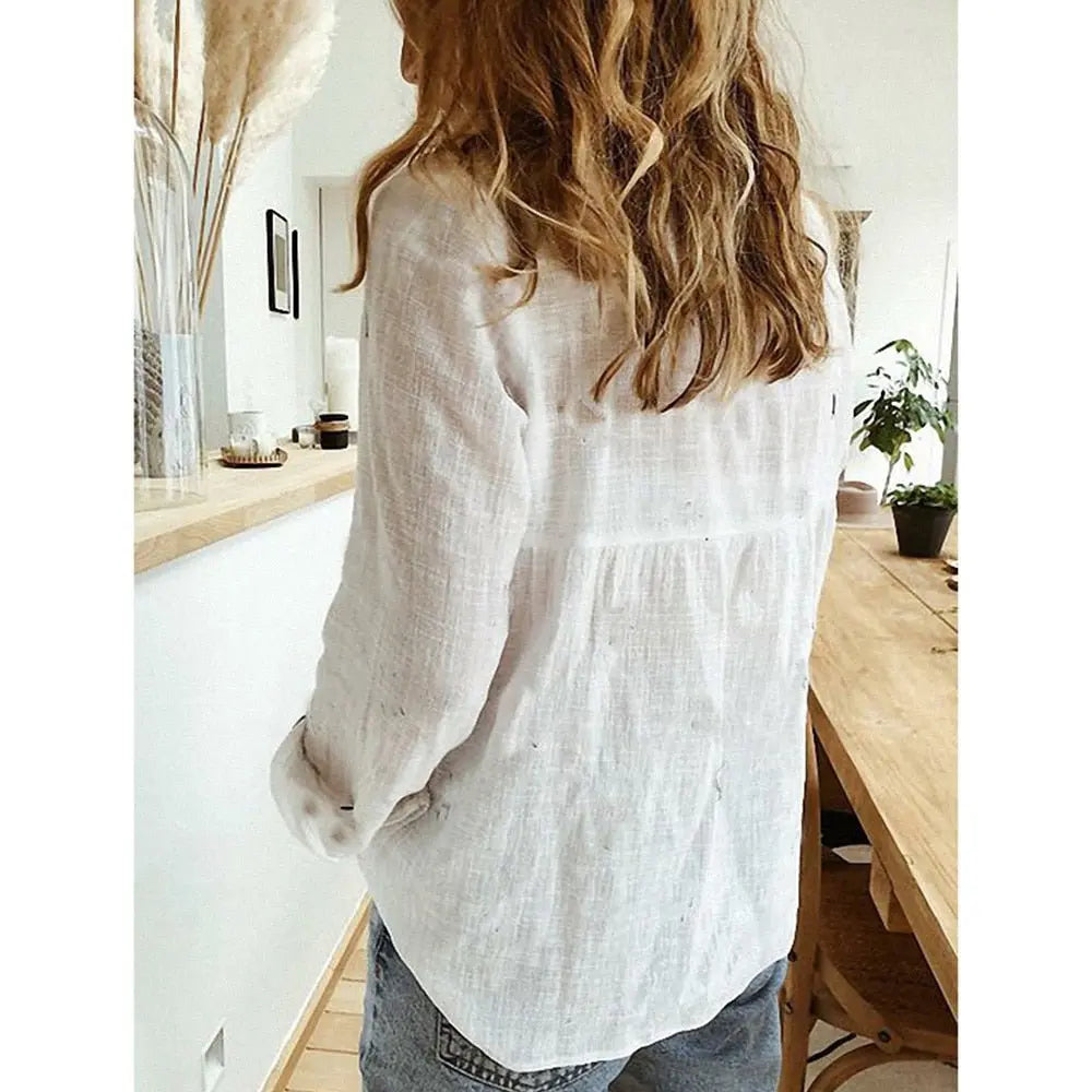 Camisa De Linho Feminina - Abigail - Zarvane -
