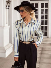 Carregar imagem no visualizador da galeria, Camisa Social Feminina Listrada - Roberta
