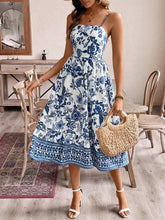 Carregar imagem no visualizador da galeria, Vestido Longo Floral Estilo Havaiano com Alças Finas - Casual de Verão
