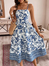 Carregar imagem no visualizador da galeria, Vestido Longo Floral Estilo Havaiano com Alças Finas - Casual de Verão
