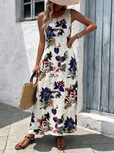 Carregar imagem no visualizador da galeria, Vestido Longo Boho com Estampa de Plantas
