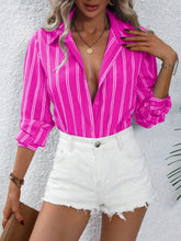 Carregar imagem no visualizador da galeria, Blusa Casual Feminina Listrada
