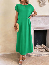 Carregar imagem no visualizador da galeria, Vestido Longo de Túnica com Manga Morcego
