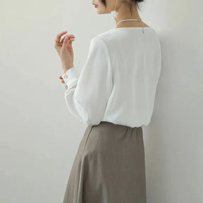 Blusa Decote Assimétrico Detalhe Drapeado - Zarvane -