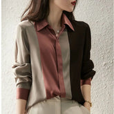Camisa de Seda Social Feminina