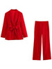 Conjunto Social Scandal de Blazer + Calça Alfaiataria - Vermelho-G - HumArraso