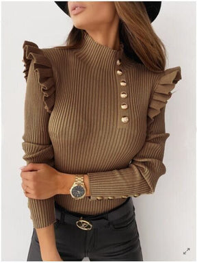 Camisa Elegante Manga Comprida Sexy FlaviaNevesXG HumArraso