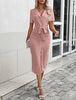Vestido com Decote em V Carlota
