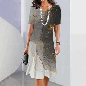 Vestido Midi Estampado Belinda