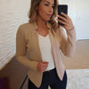 Blazer Feminino Alfaiataria DamascoCinza5G HumArraso