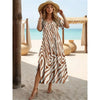 Vestido Longo Estampado Sereia